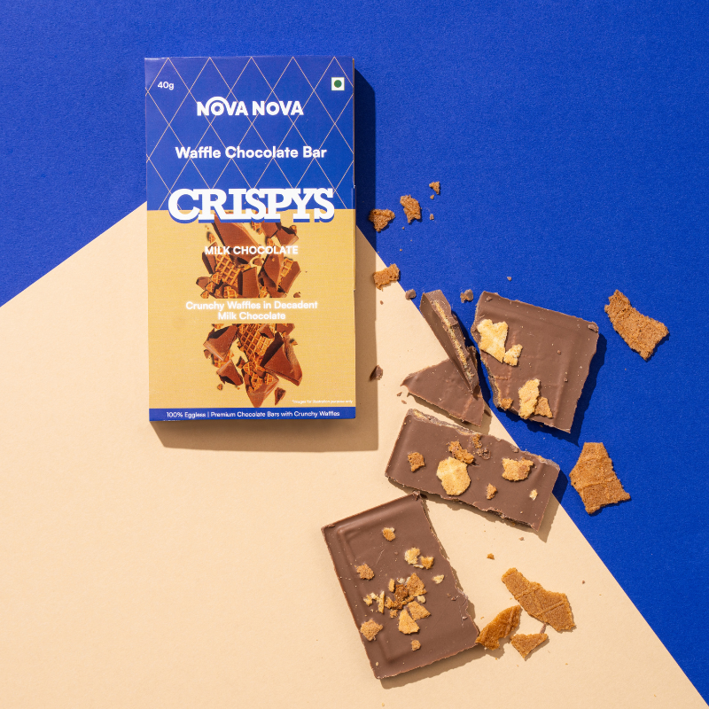 Crispys Waffle Chocolate Bar - Milk Chocolate