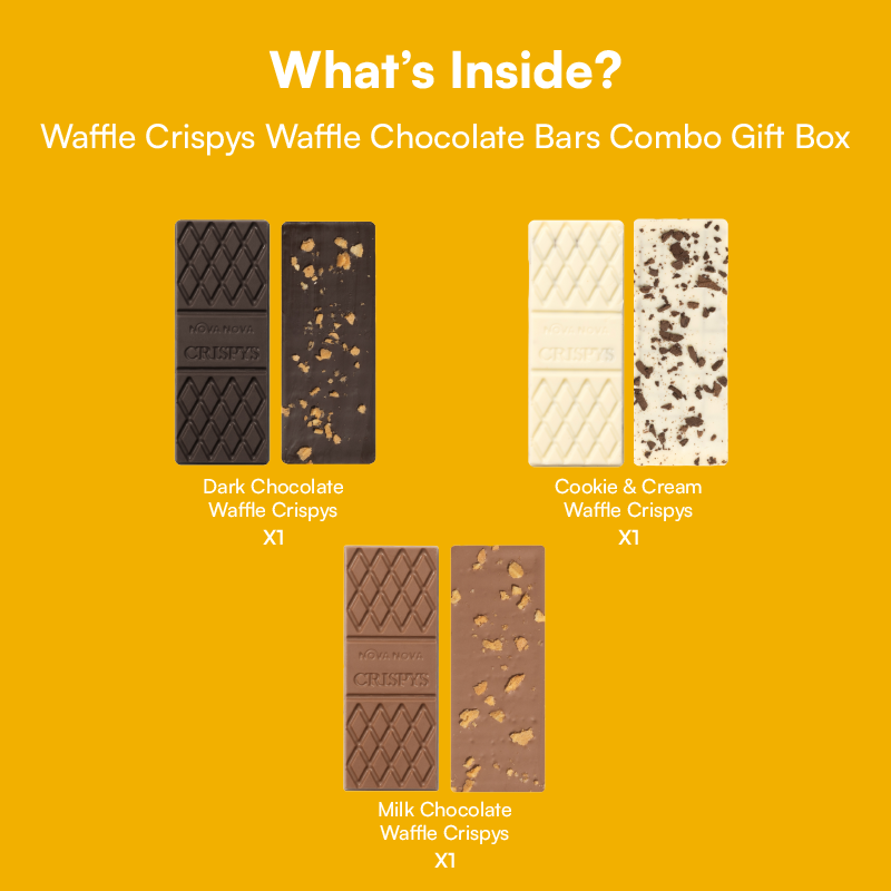 Crispys Waffle Chocolate Bars - Valentine's Special Gift Box